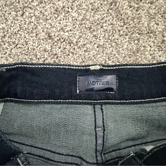 MOTHER The Hustler Ankle Jeans in Dark Wash "Corner Piece" - Picture 9 of 15